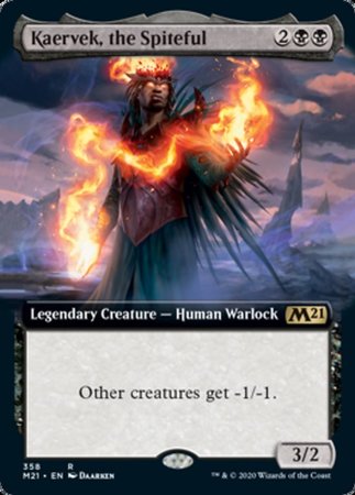 Kaervek, the Spiteful (Extended Art) [Core Set 2021] | Good Games Cannington