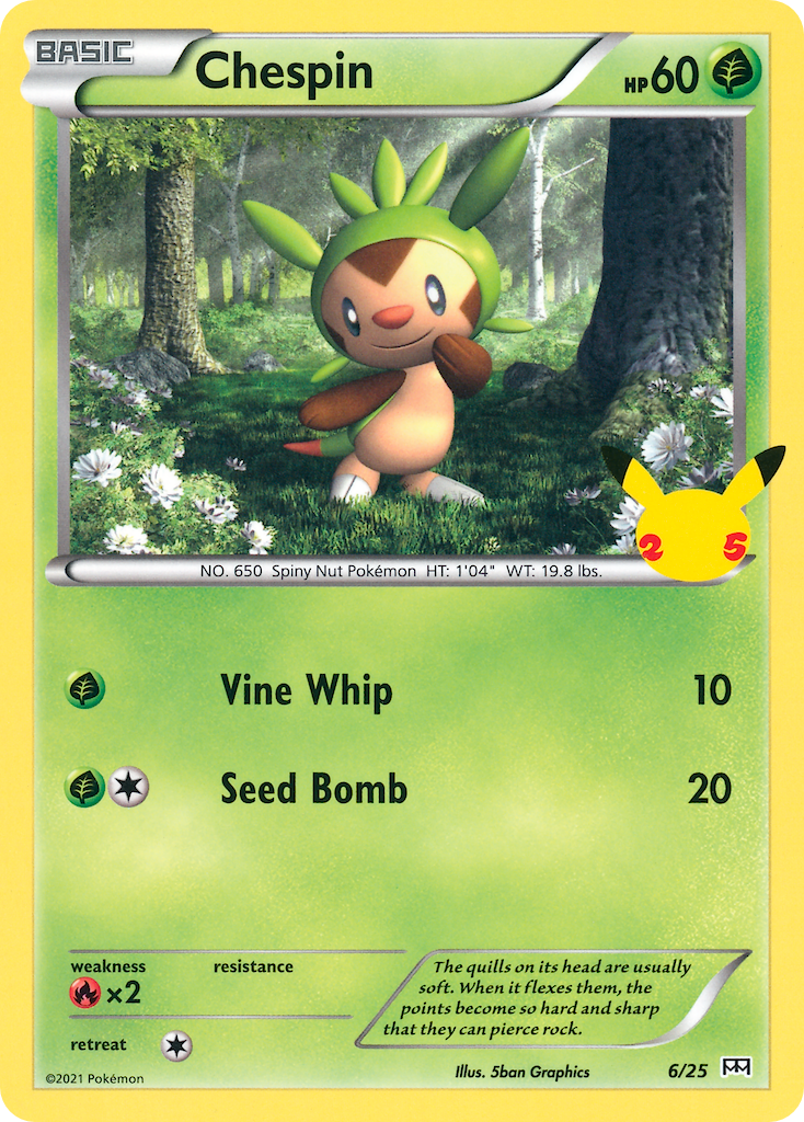 Chespin (6/25) [McDonald's 25th Anniversary] | Good Games Cannington