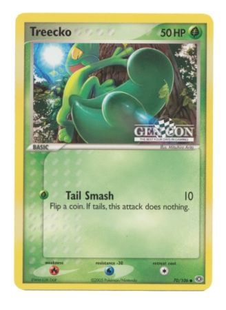 Treecko (70/106) (Gen Con The Best Four Days in Gaming Promo) [EX: Emerald] | Good Games Cannington