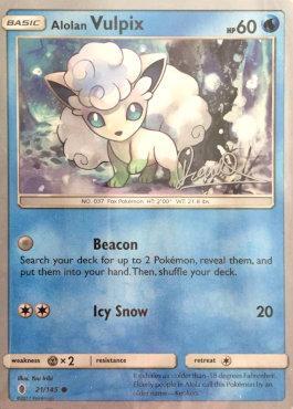 Alolan Vulpix (21/145) (Infinite Force - Diego Cassiraga) [World Championships 2017] | Good Games Cannington