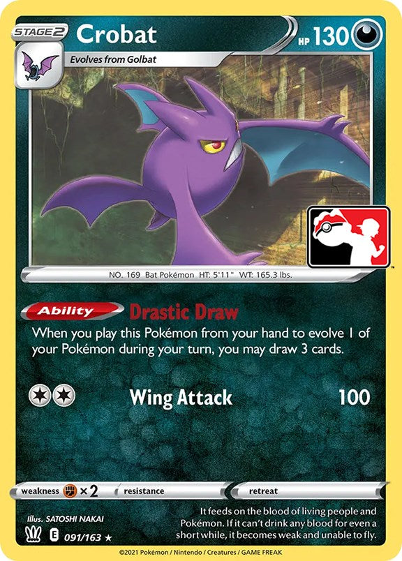 Crobat (091/163) [Prize Pack Series One] | Good Games Cannington