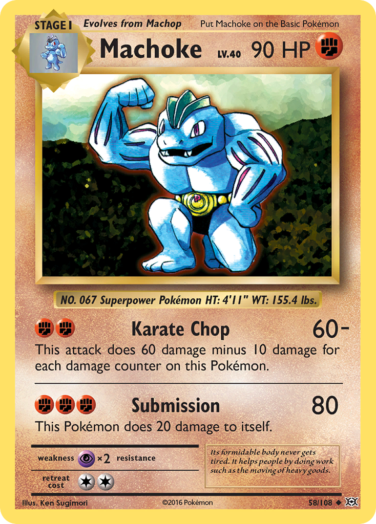 Machoke (58/108) [XY: Evolutions] | Good Games Cannington