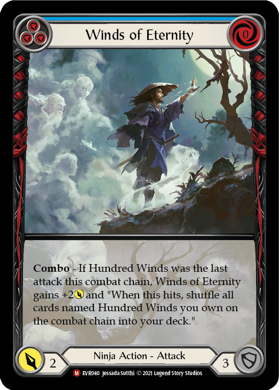 Winds of Eternity [EVR040] (Everfest)  1st Edition Extended Art Rainbow Foil | Good Games Cannington