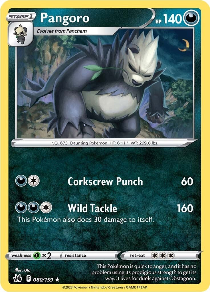 Pangoro (080/159) [Sword & Shield: Crown Zenith] | Good Games Cannington