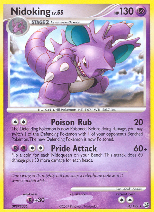 Nidoking (34/132) [Diamond & Pearl: Secret Wonders] | Good Games Cannington
