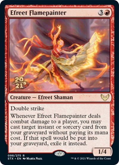Efreet Flamepainter [Strixhaven: School of Mages Prerelease Promos] | Good Games Cannington