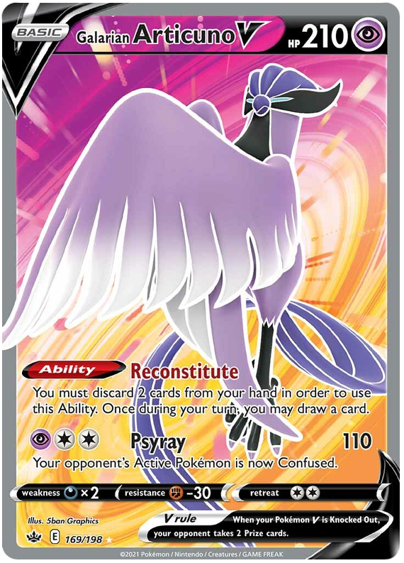 Galarian Articuno V (169/198) [Sword & Shield: Chilling Reign] | Good Games Cannington