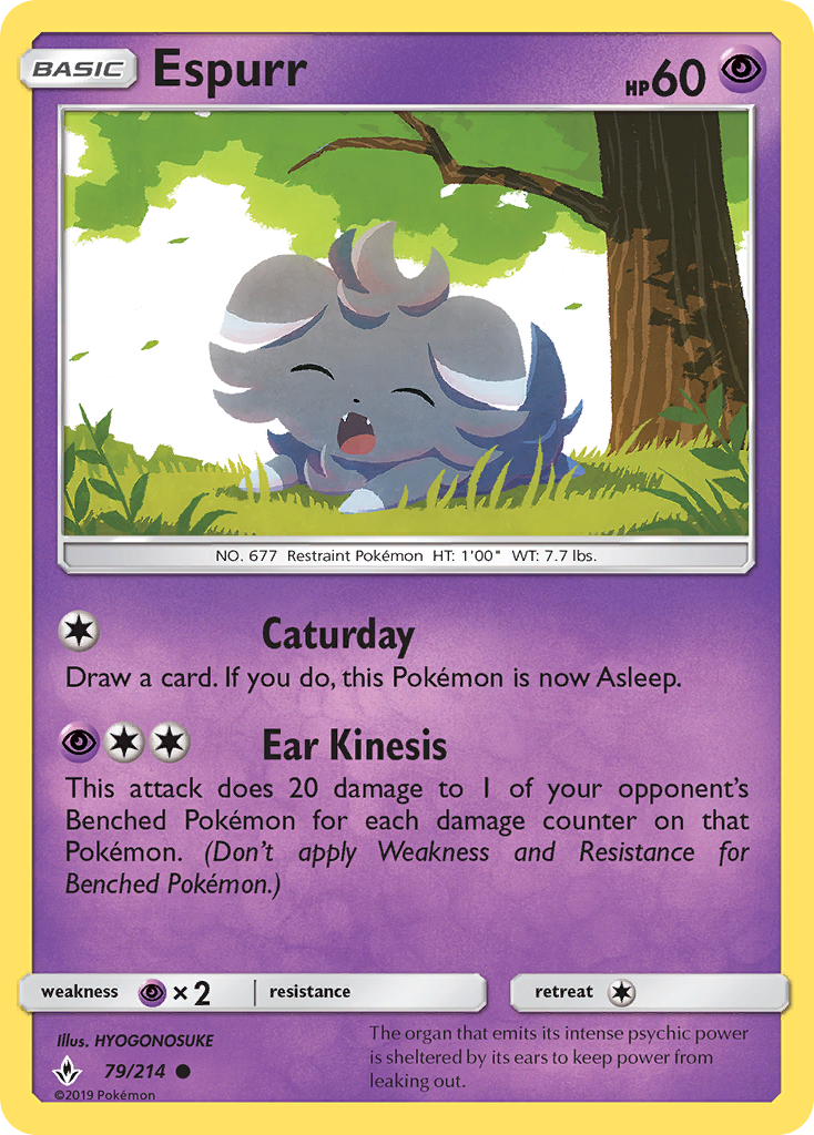 Espurr (79/214) [Sun & Moon: Unbroken Bonds] | Good Games Cannington