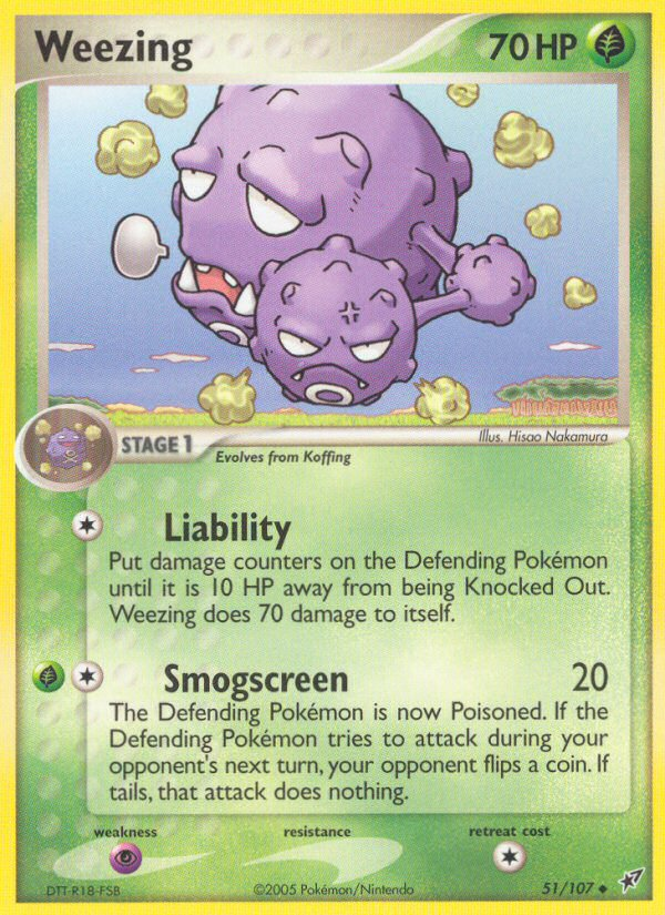 Weezing (51/107) [EX: Deoxys] | Good Games Cannington