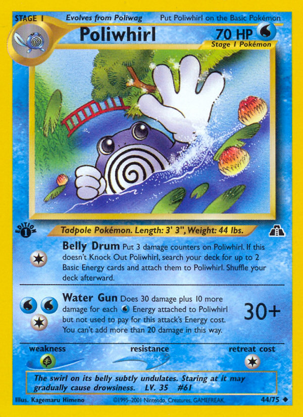 Poliwhirl (44/75) [Neo Discovery 1st Edition] | Good Games Cannington