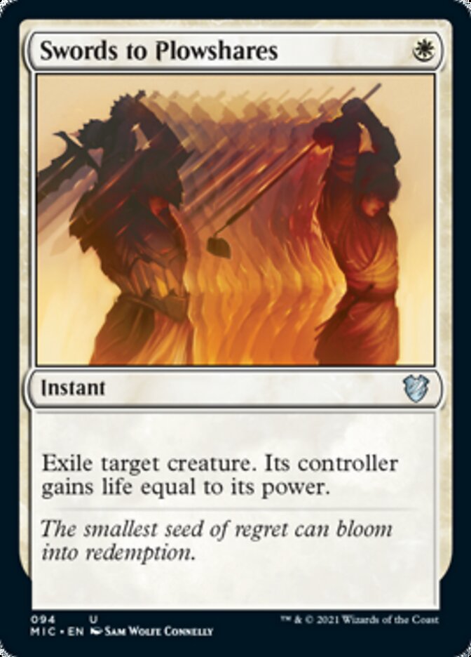 Swords to Plowshares [Innistrad: Midnight Hunt Commander] | Good Games Cannington