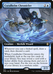 Coralhelm Chronicler (Extended Art) [Zendikar Rising] | Good Games Cannington