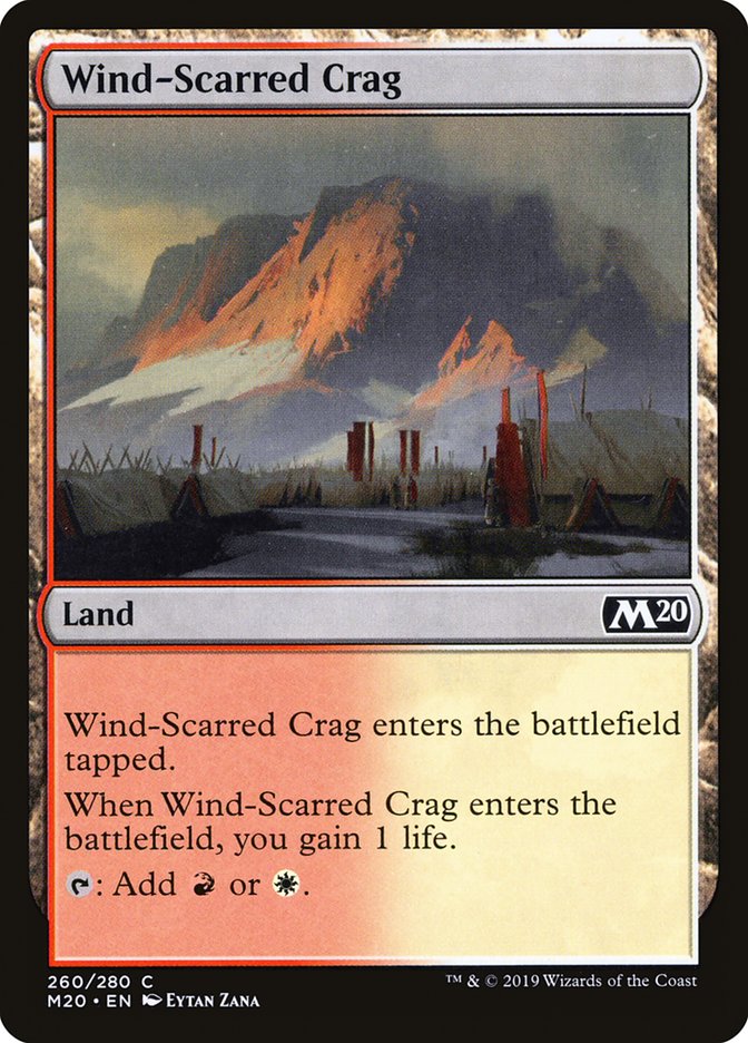 Wind-Scarred Crag [Core Set 2020] | Good Games Cannington