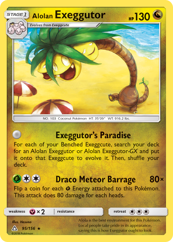 Alolan Exeggutor (95/156) [Sun & Moon: Ultra Prism] | Good Games Cannington