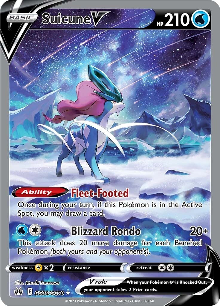 Suicune V (GG38/GG70) [Sword & Shield: Crown Zenith] | Good Games Cannington