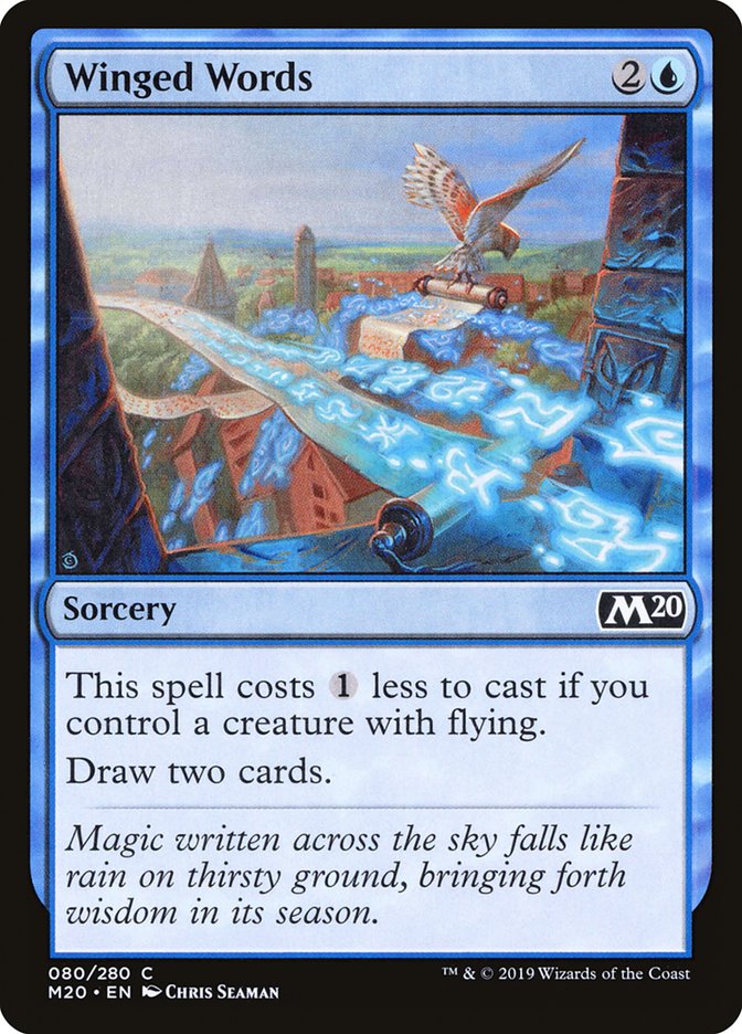 Winged Words [Core Set 2020] | Good Games Cannington