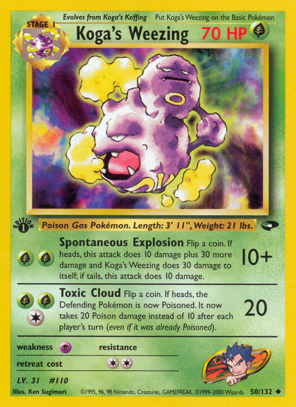 Koga's Weezing (50/132) [Gym Challenge 1st Edition] | Good Games Cannington