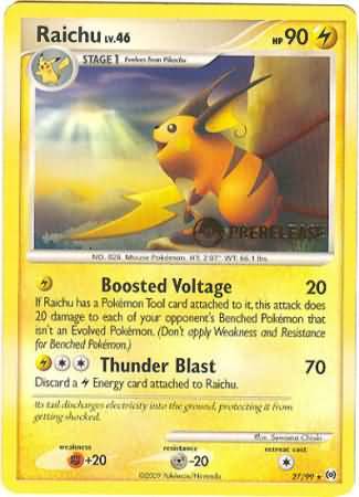Raichu (27/99) (Prerelease Promo) [Nintendo: Black Star Promos] | Good Games Cannington
