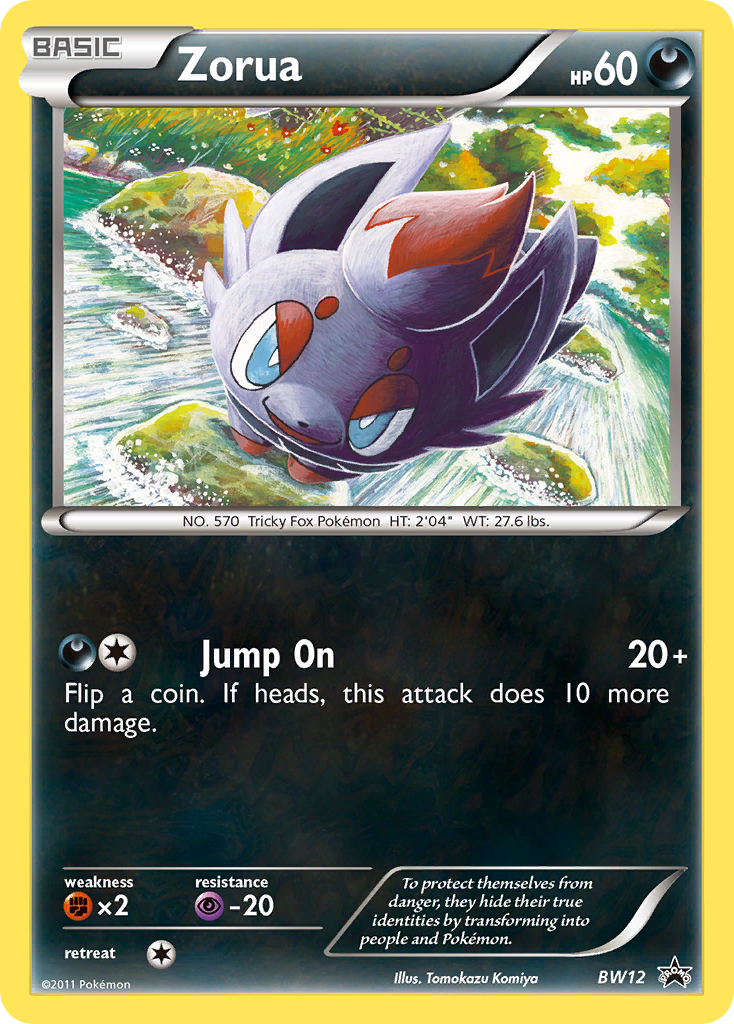 Zorua (BW12) [Black & White: Black Star Promos] | Good Games Cannington