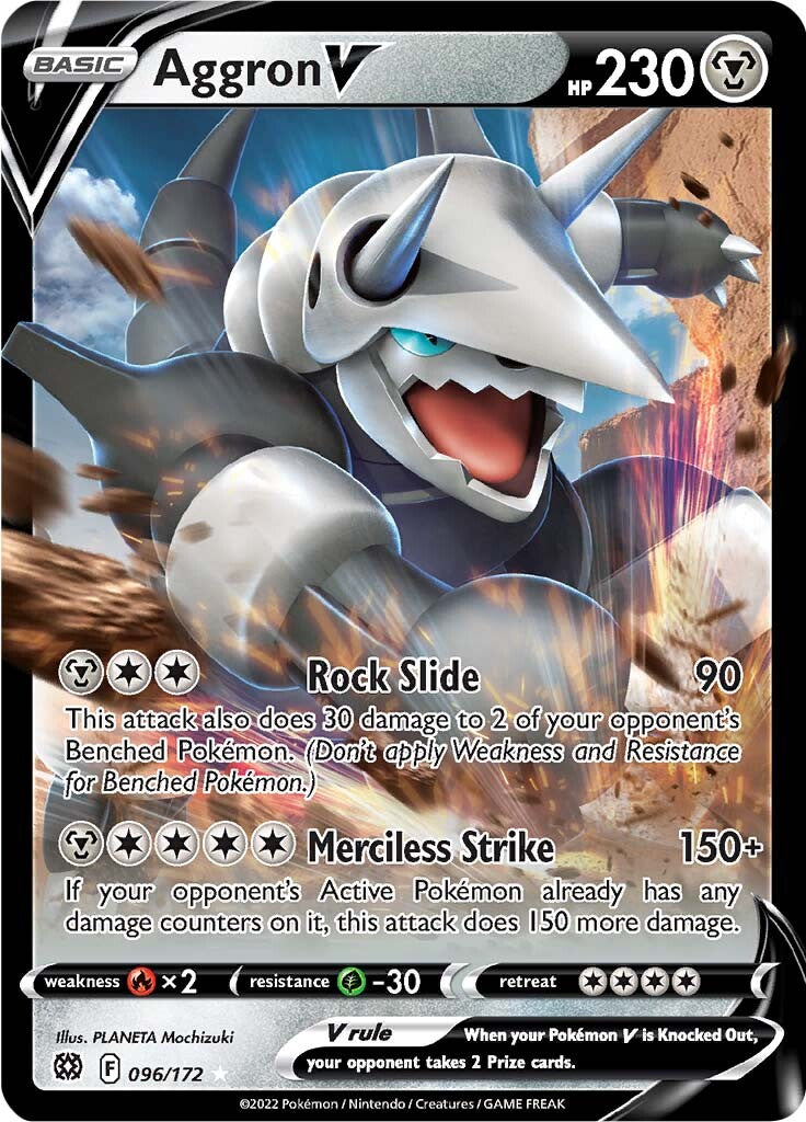 Aggron V (096/172) [Sword & Shield: Brilliant Stars] | Good Games Cannington