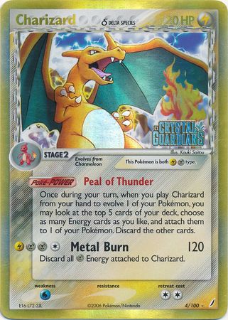 Charizard (4/100) (Delta Species) (Stamped) [EX: Crystal Guardians] | Good Games Cannington