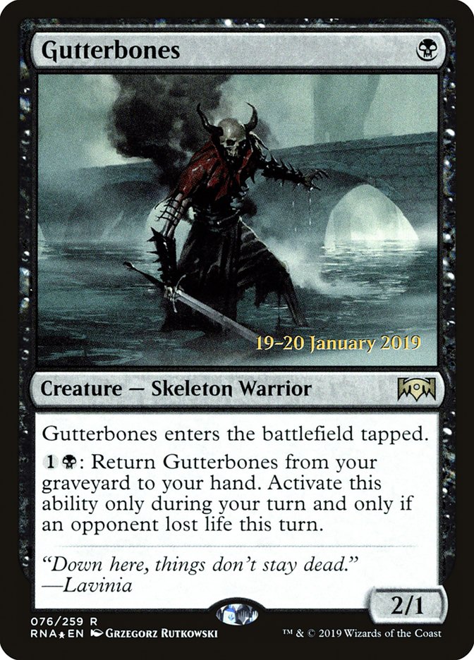 Gutterbones [Ravnica Allegiance Prerelease Promos] | Good Games Cannington