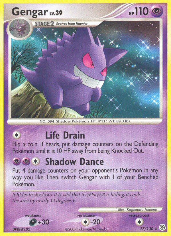 Gengar (27/130) [Diamond & Pearl: Base Set] | Good Games Cannington