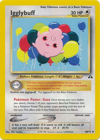 Igglybuff (40/75) [Neo Discovery Unlimited] | Good Games Cannington