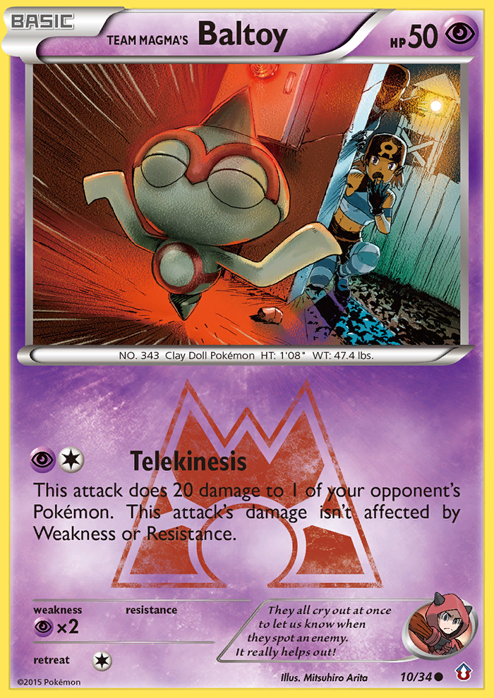 Team Magma's Baltoy (10/34) [XY: Double Crisis] | Good Games Cannington