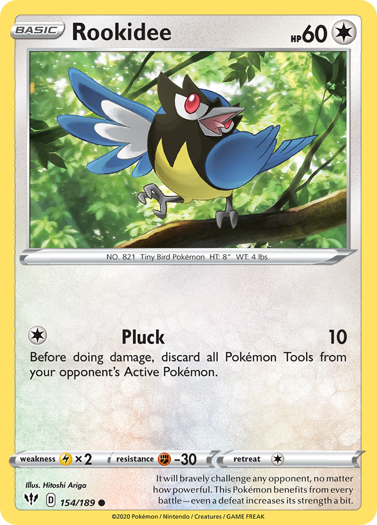 Rookidee (154/189) [Sword & Shield: Darkness Ablaze] | Good Games Cannington