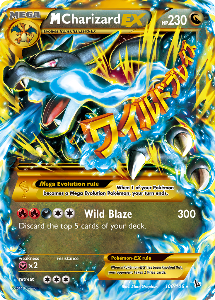 M Charizard EX (108/106) [XY: Flashfire] | Good Games Cannington