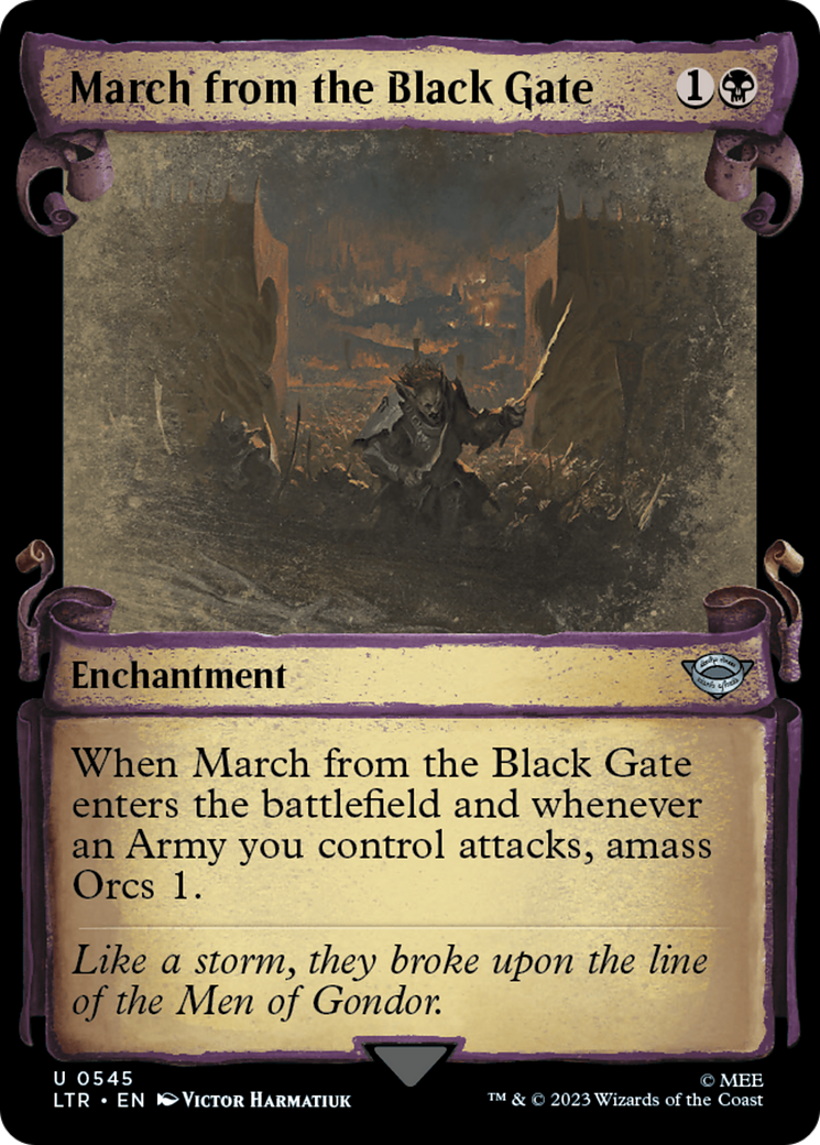 March from the Black Gate [The Lord of the Rings: Tales of Middle-Earth Showcase Scrolls] | Good Games Cannington