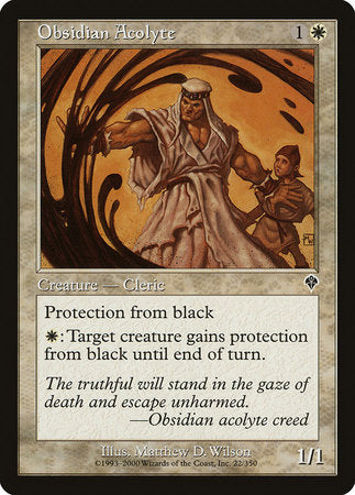 Obsidian Acolyte [Invasion] | Good Games Cannington