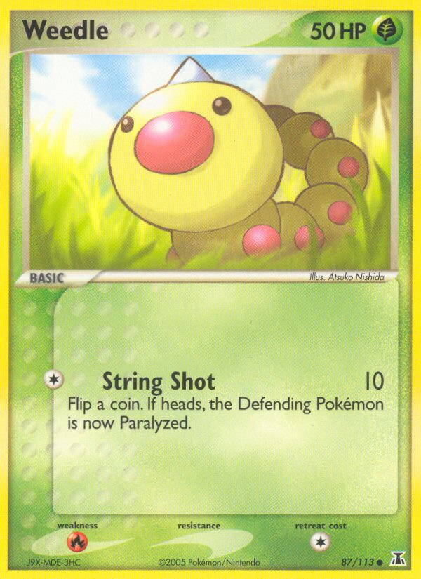 Weedle (87/113) [EX: Delta Species] | Good Games Cannington
