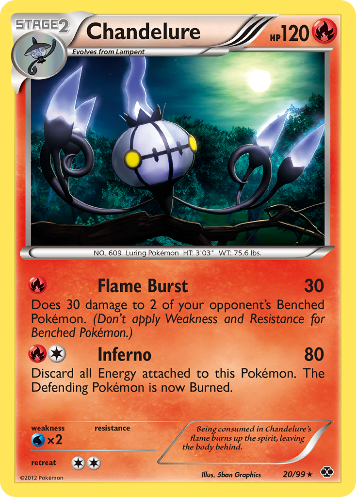 Chandelure (20/99) [Black & White: Next Destinies] | Good Games Cannington