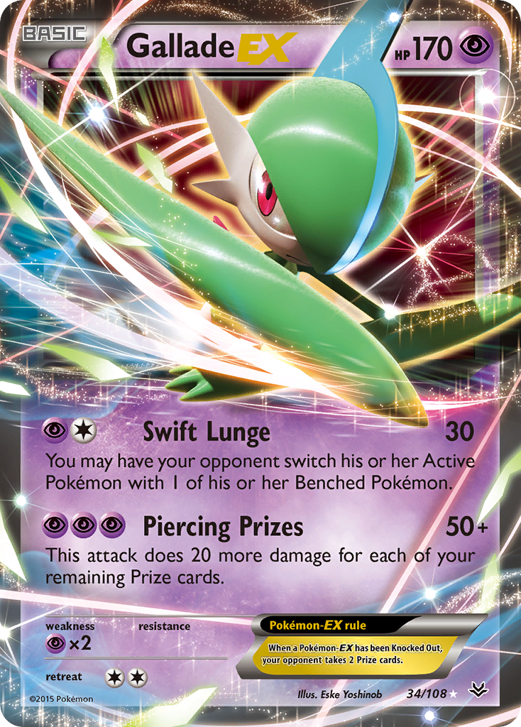 Gallade EX (34/108) [XY: Roaring Skies] | Good Games Cannington