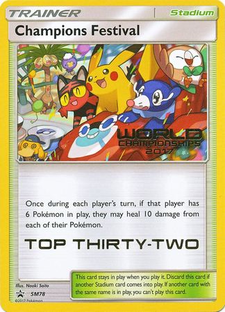 Champions Festival(SM78) (2017 Top Thirty Two) [Sun & Moon: Black Star Promos] | Good Games Cannington