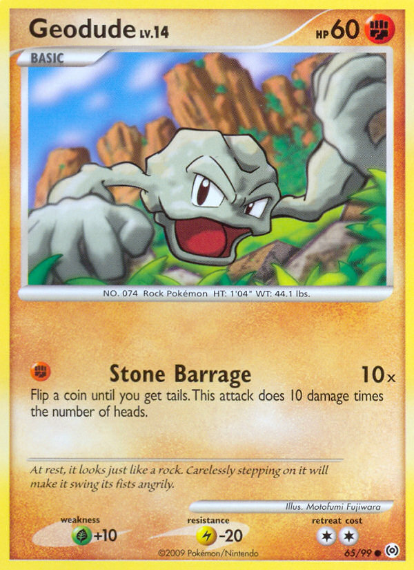 Geodude (65/99) [Platinum: Arceus] | Good Games Cannington