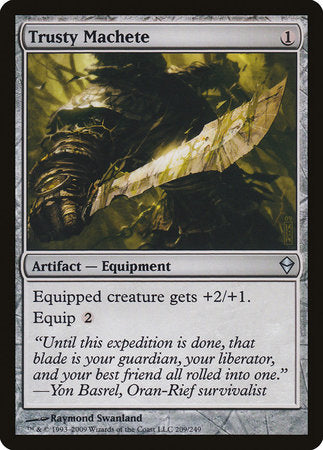 Trusty Machete [Zendikar] | Good Games Cannington