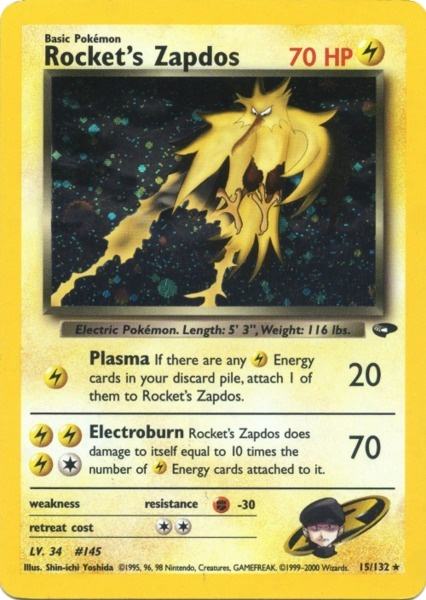 Rocket's Zapdos (15/132) [Gym Challenge Unlimited] | Good Games Cannington