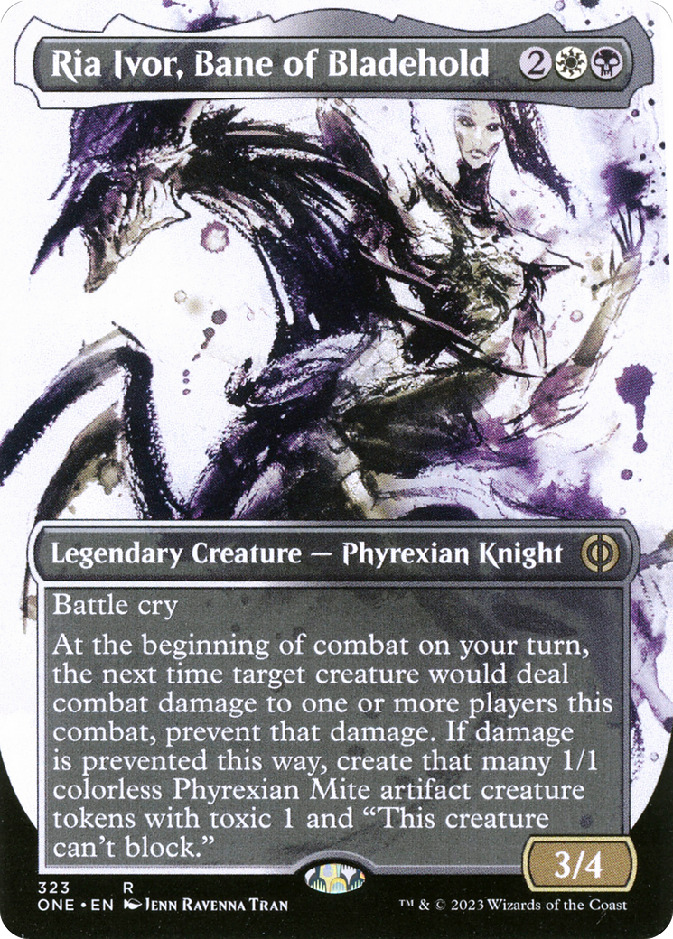 Ria Ivor, Bane of Bladehold (Borderless Ichor) [Phyrexia: All Will Be One] | Good Games Cannington