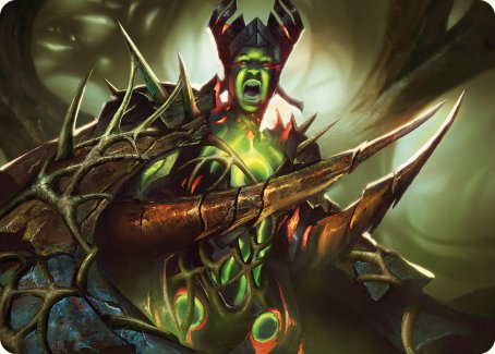 Maze's Mantle Art Card [Phyrexia: All Will Be One Art Series] | Good Games Cannington