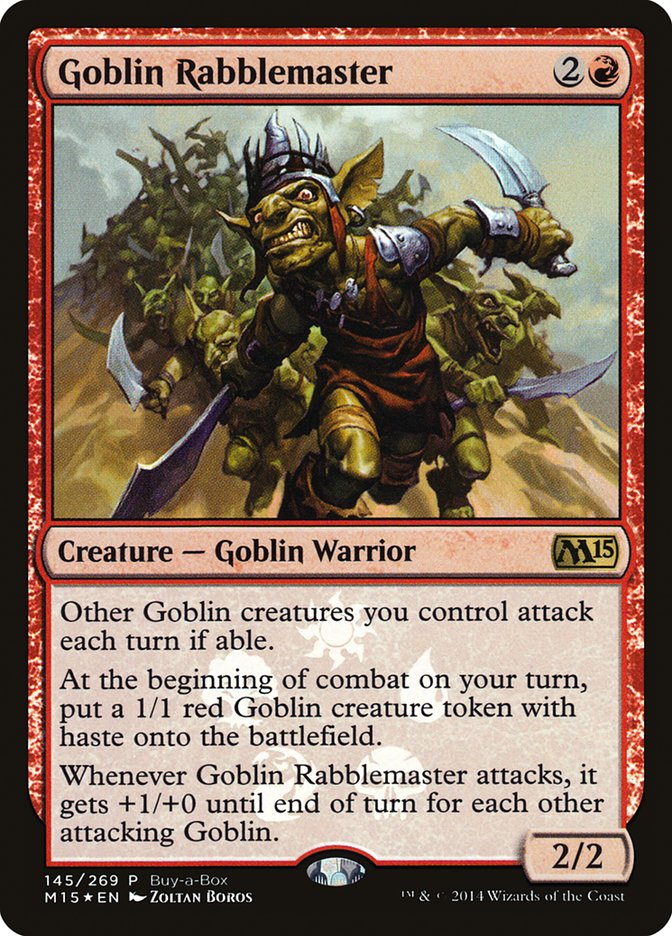 Goblin Rabblemaster (Buy-A-Box) [Magic 2015 Promos] | Good Games Cannington