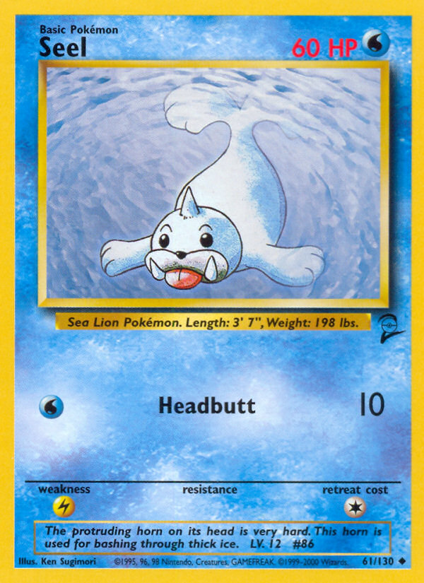 Seel (61/130) [Base Set 2] | Good Games Cannington