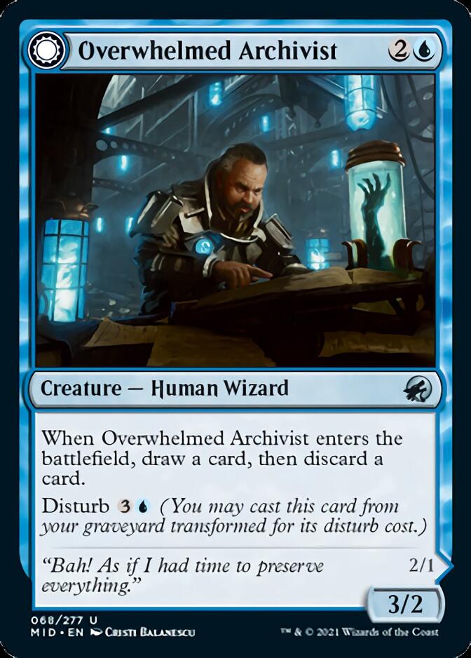 Overwhelmed Archivist // Archive Haunt [Innistrad: Midnight Hunt] | Good Games Cannington
