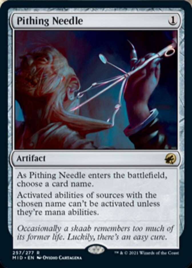 Pithing Needle [Innistrad: Midnight Hunt] | Good Games Cannington