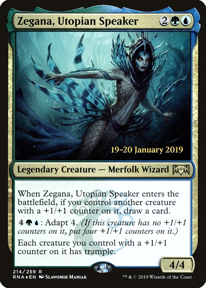 Zegana, Utopian Speaker [Ravnica Allegiance Prerelease Promos] | Good Games Cannington