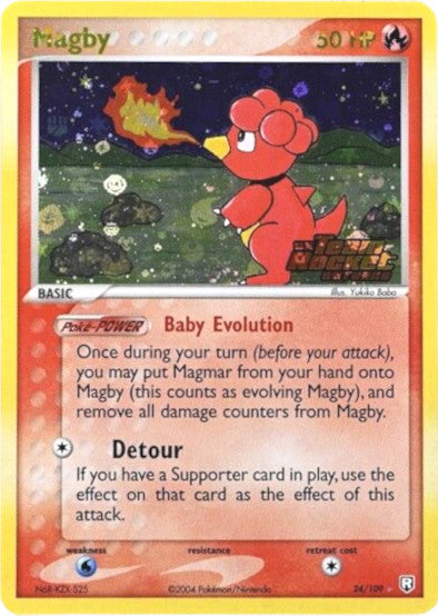 Magby (24/109) (Stamped) [EX: Team Rocket Returns] | Good Games Cannington