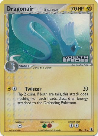 Dragonair (42/113) (Delta Species) (Stamped) [EX: Delta Species] | Good Games Cannington