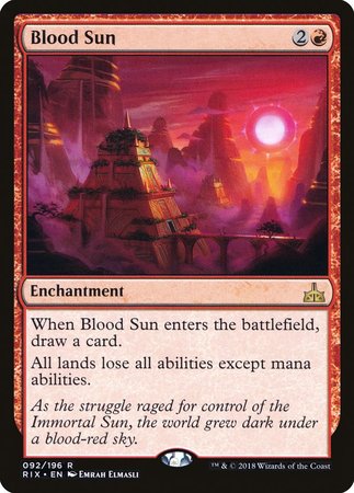 Blood Sun [Rivals of Ixalan] | Good Games Cannington